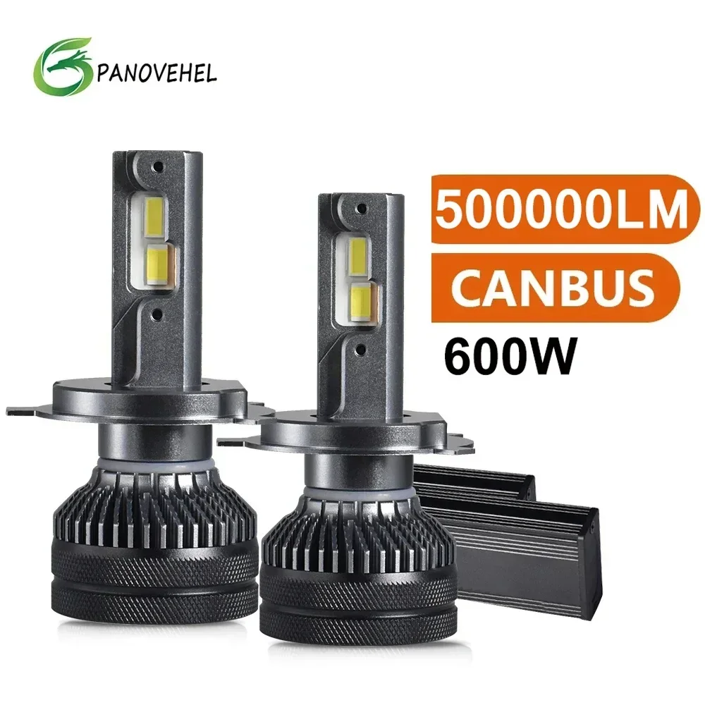 

PANOVEHEL H7 LED 500000LM 600W Лампа накаливания 6000K Двойная медная трубка Противотуманная фара K5C F5C H4 H7 H8 H11 H1 9005 12V 24V Грузовик LED