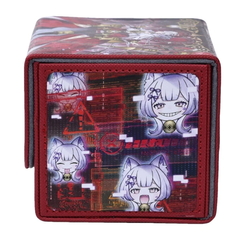 Yu-Gi-Oh Card Case MLice Q Hearts of Crypte Diy Action Toy in pelle di alta qualità figure Anime Game Collection Storage Box