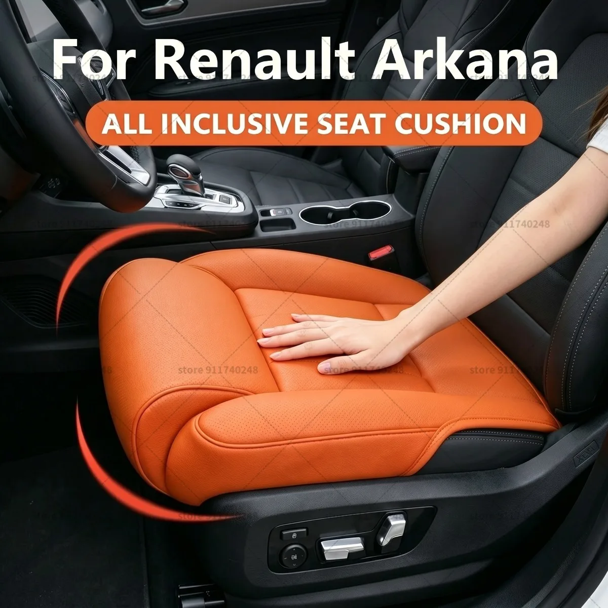 

For Renault Arkana Seat Leg Support Extension Cushion Thigh Support Pillow Memory Foam Leather Leg Extender Interior Accessories