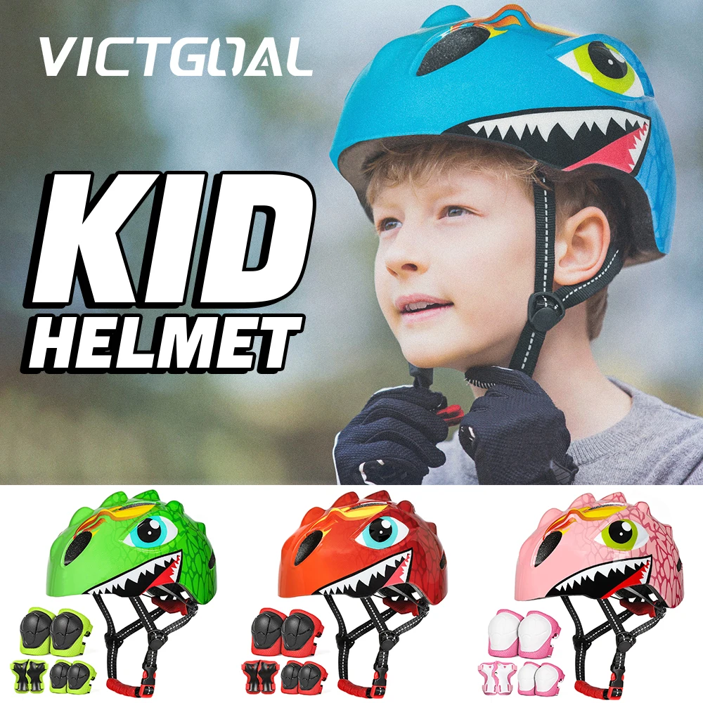 

VICTGOAL Kids Bicycle Helmet Children Sports Safety Cycling Guard Knee Elbow Pads Protective Gear for Balance Bike Skateboard