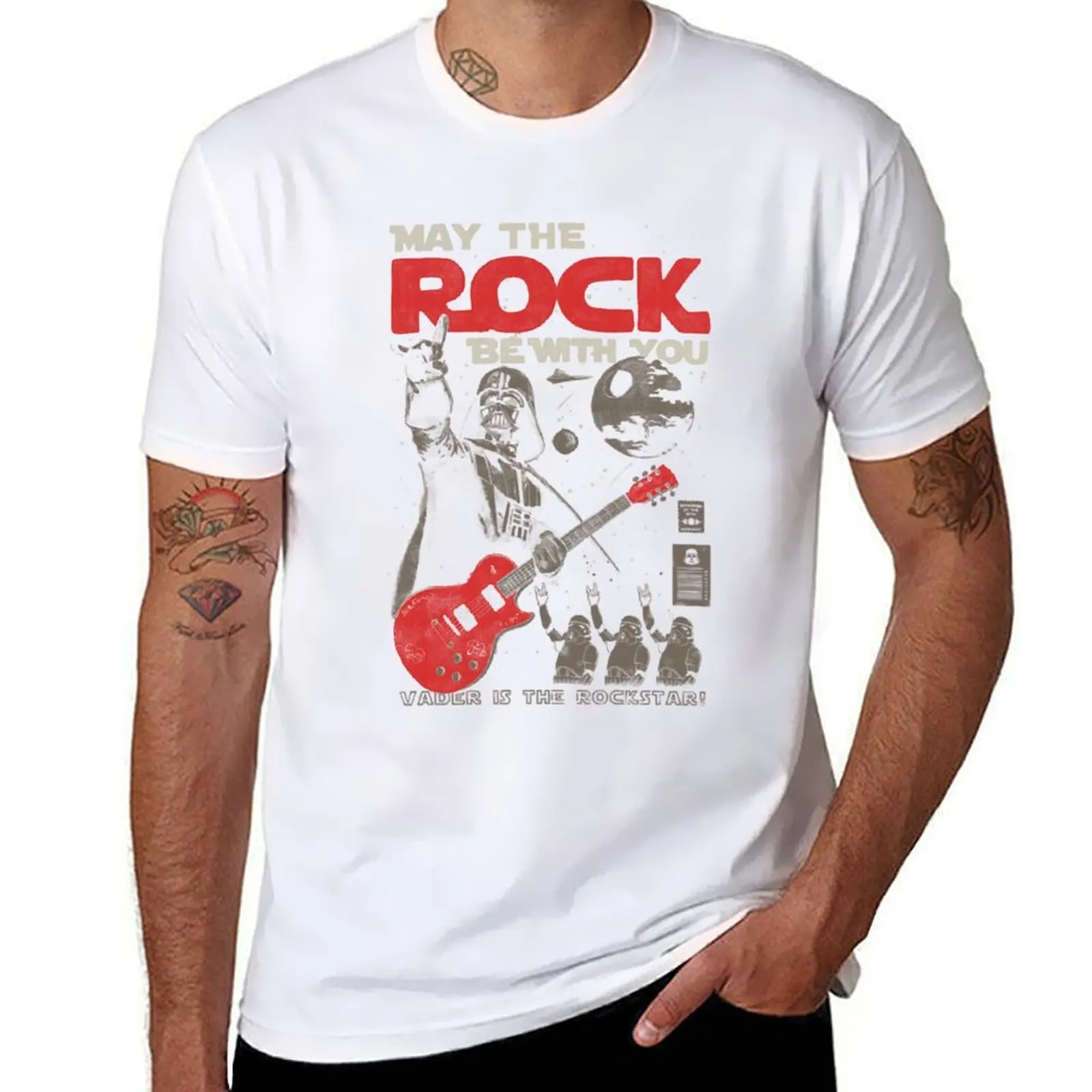 

May The Rock Be With You T-Shirt man t shirt summer man t shirt graphic T-Shirt