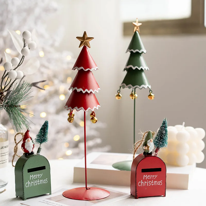 Creative Iron Christmas Tree Decoration Home Tabletop Supplies Nordic Modern Art Style Bedroom Wedding Scene Christmas Gifts