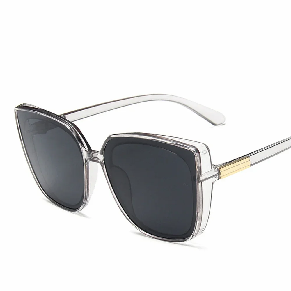 XaYbZc Cateye Designer Sunglasses Women 2025 High Quality Retro Sunglasses Women Square Glasses Women/Men Luxury Oculos De Sol