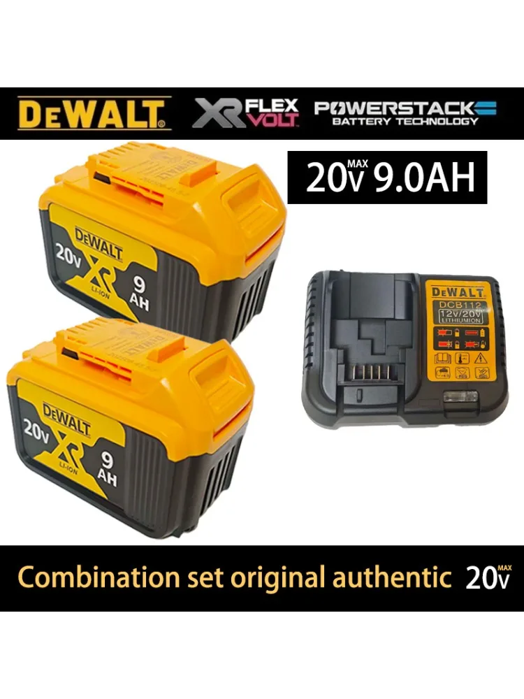 Original DEWALT 20V High-Power Battery 9.0Ah DCB209 pack Fast Charger 60V DCB609 5Ah 6Ah 2Ah Cordles