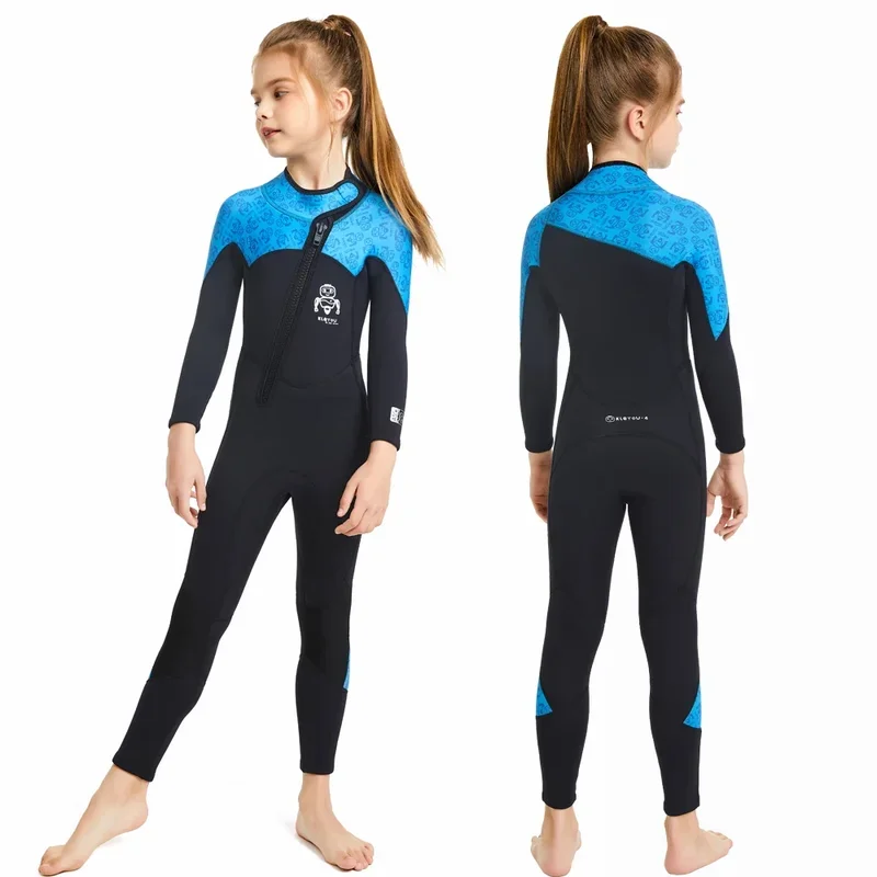 Kinderen Dik Badpak Kids Surfen Neopreen Wetsuit Onderwater Duiken Pak Jongens Jellyfish Badmode Meisjes Badpak