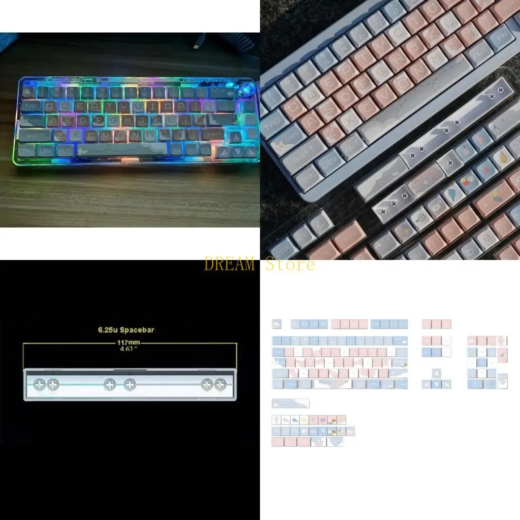 

Толстые клавиши PBT 127pcs Sublimations Blue Plane Plane Keycap xda Высота механическая продажа лучшая продажа