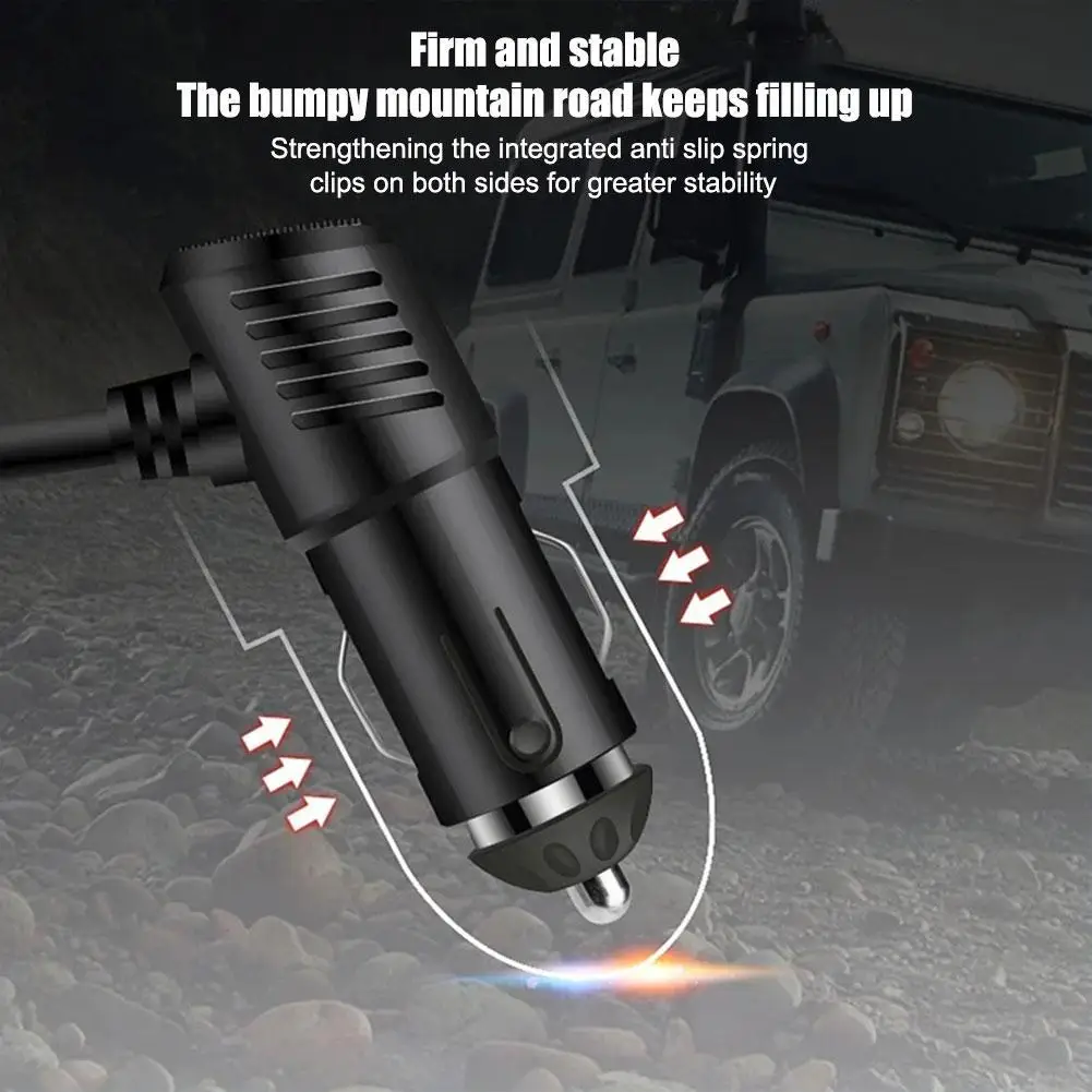 3 in 1 Dual USB Socket 120W Car Cigarette Lighter Splitter 12V 24V Fast Charger Plug Phone Power Adapter for Car DVR