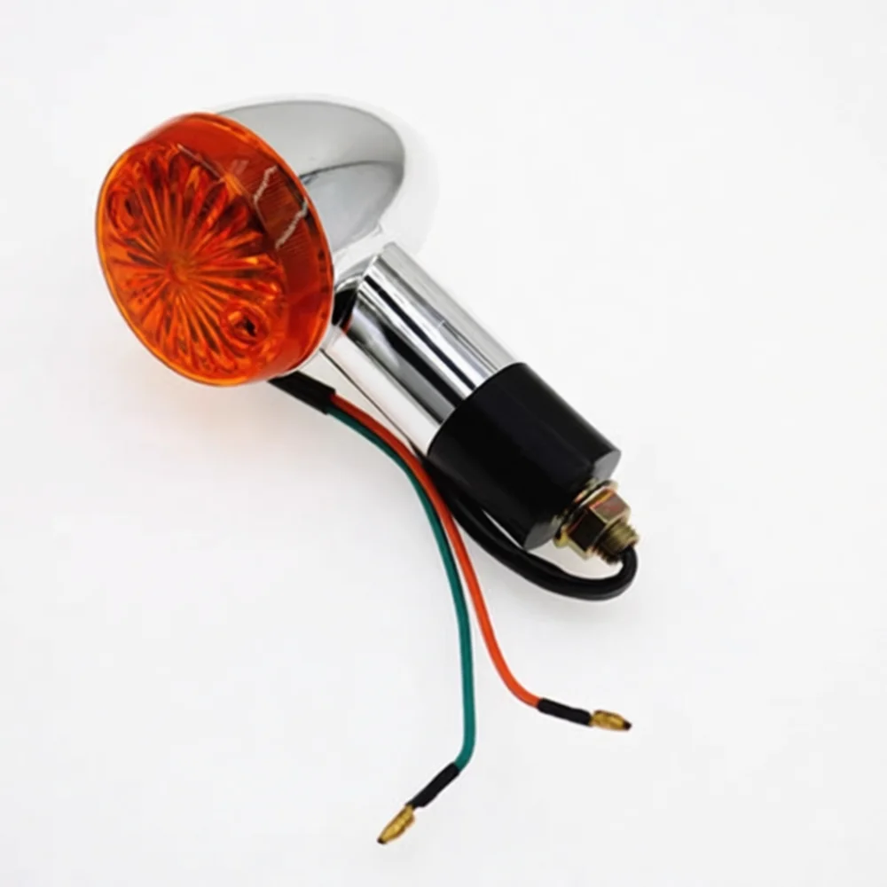 Motorcycle Retro Bullet Indicator Blinker Light For Harley Chopper Cruiser CG125 GN125 Custom Lighting Modification Component