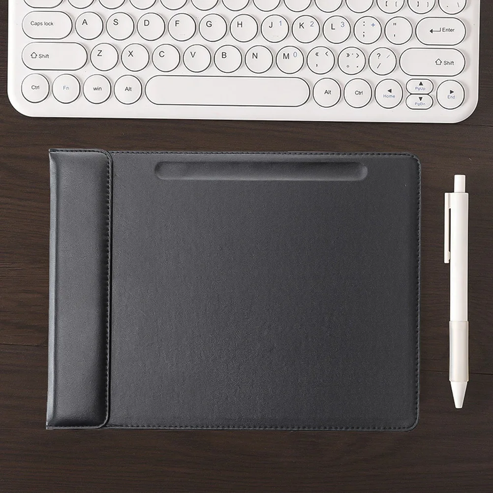 

Magnetic Clipboard Black Notebook Pen Holder Portable Magnetic Suction Clipboard Writing Board Office School File Folder