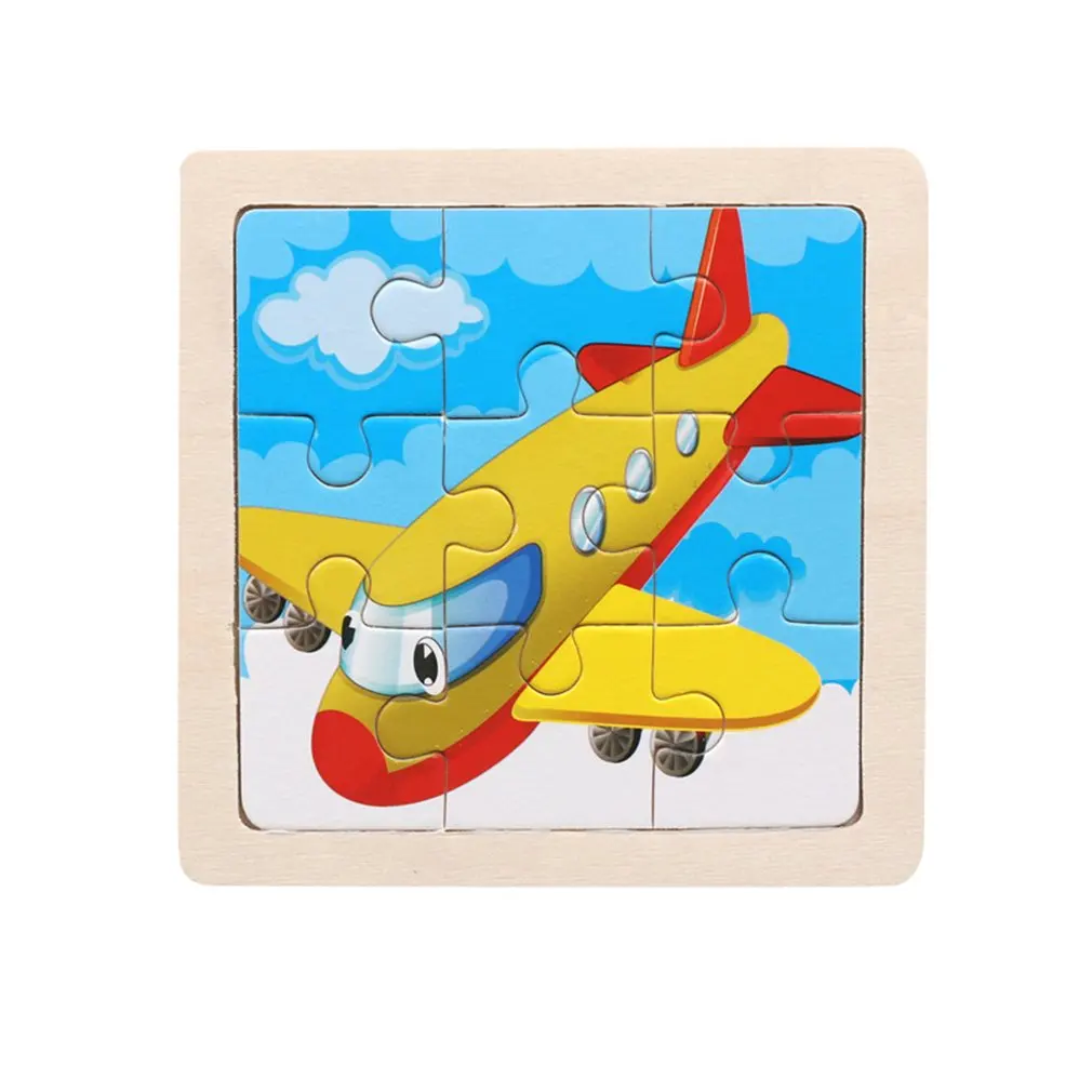 子供のための木製パズル,9ピース,子供のための小さなパズル,ウディ,動物,森,おもちゃ,パズル,トラフィックのパズル