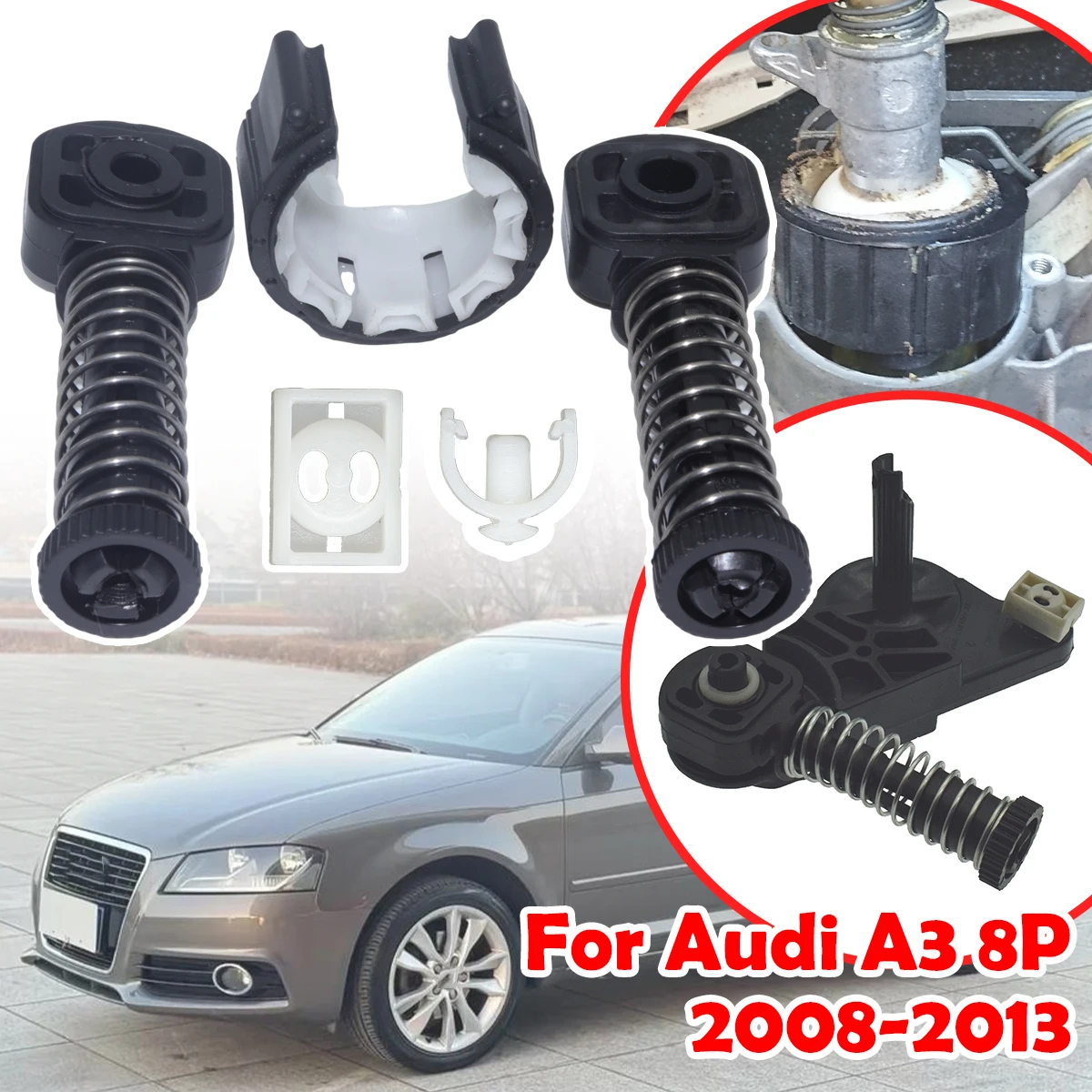 

Manual Shifter Repair Kit For Audi A3 8P 2008 - 2013 Selector Sliding Shoe Gearbox Enhance Shifter Lever Selector linkage End