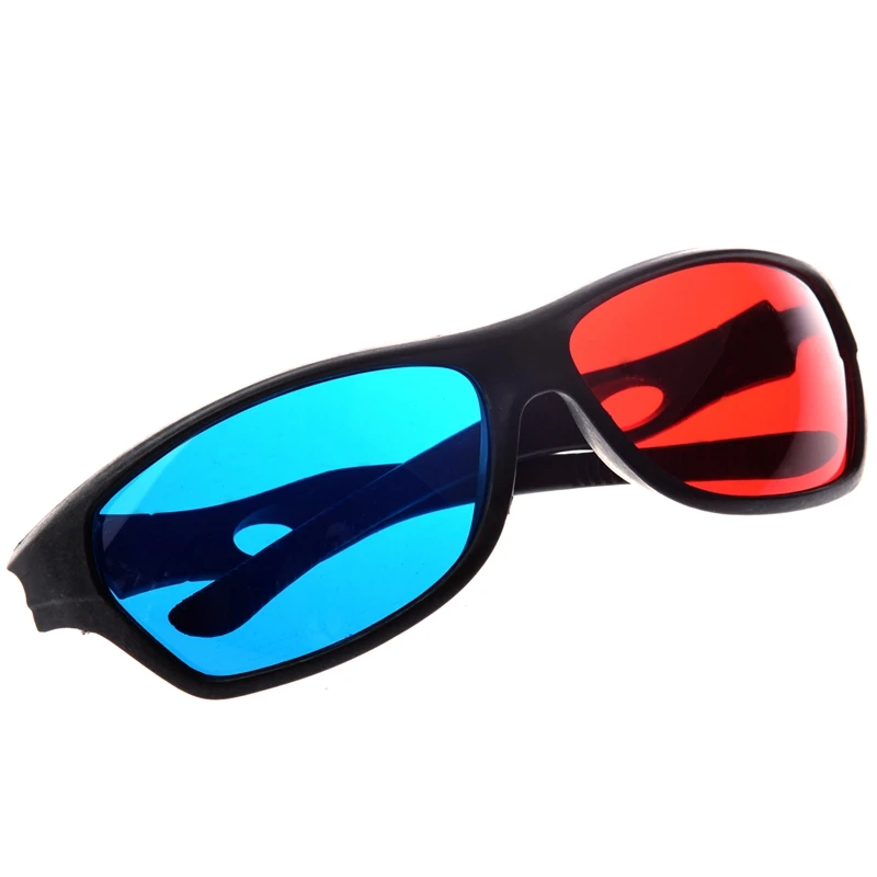 A46T Red-blue / Cyan Anaglyph Simple style 3D Glasses 3D movie game (Extra Upgrade Style)