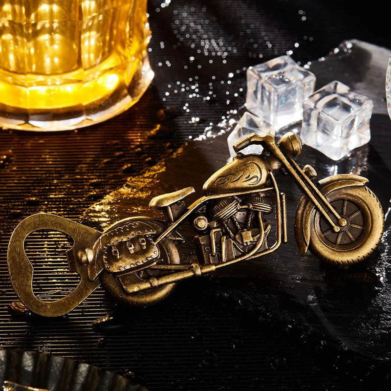 Металлическая открывалка для пива, веселая металлическая открывалка для пива, винтажные мотоциклетные подарки для мужчин на День отца (3 шт.)