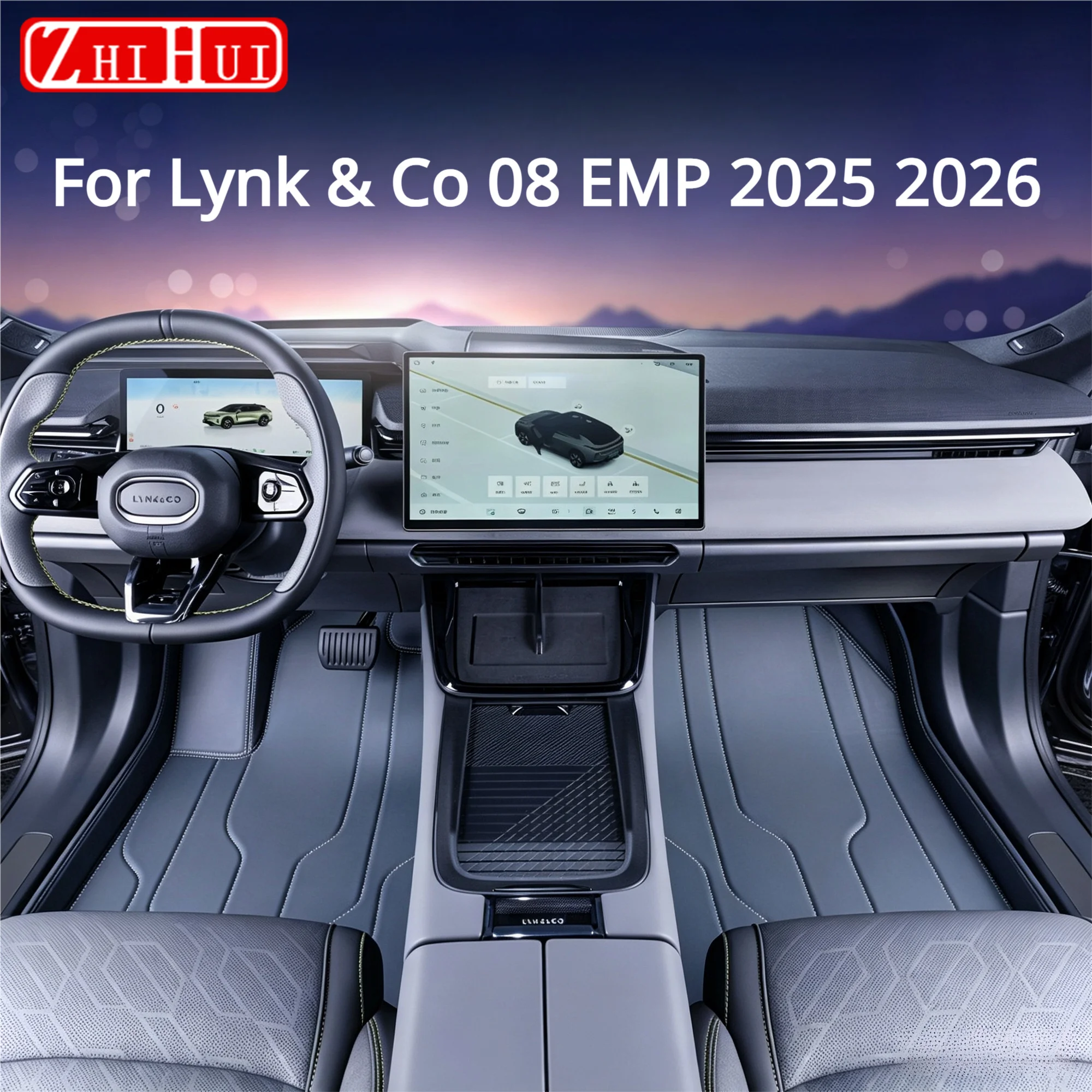 For Lynk & Co 08 EMP 2025 2026 Car Styling Full Coverage Floor Mats Carpets Interior Premium Anti-Slip Durable Auto Accessories