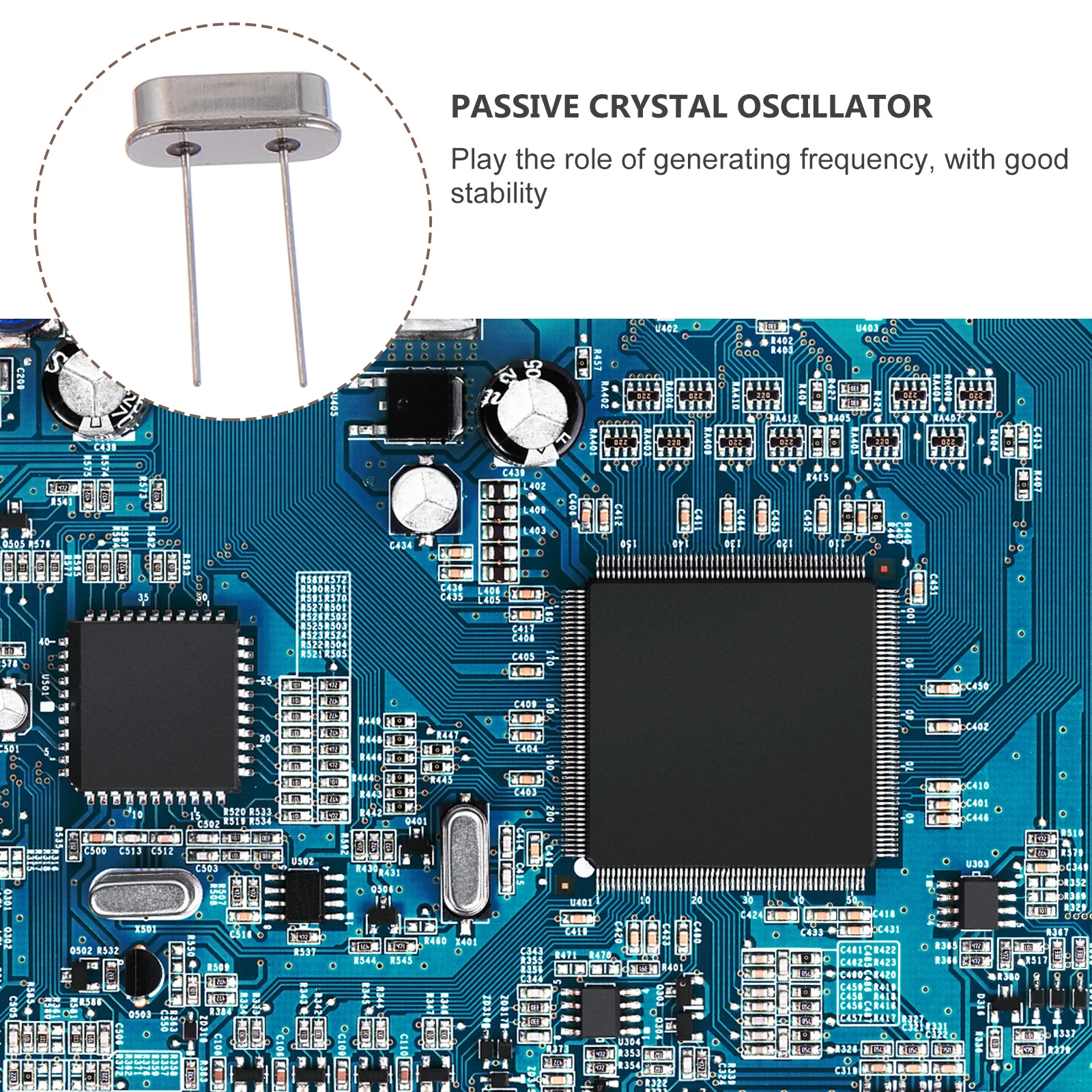 

50Pcs Crystal Resonator 16Mhz Extended Temperature Range High Stability Passive Quartz Oscillator for Tvs Automotive Electronic