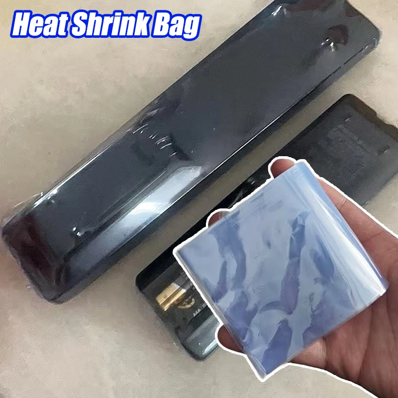 50/100 Piezas de Funda Protectora Transparente Termoencogible para Control Remoto de TV/Aire Acondicionado, Compatible con Xiaomi y Samsung, Bolsa Protectora Universal