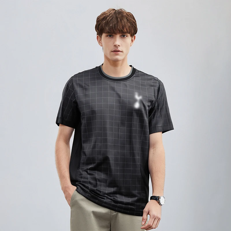 

Men's Summer Breathable Sports Tops Short Sleeve Round Neck Football Sports T-Shirt Outdoor Training Jerseys Men's Clothing