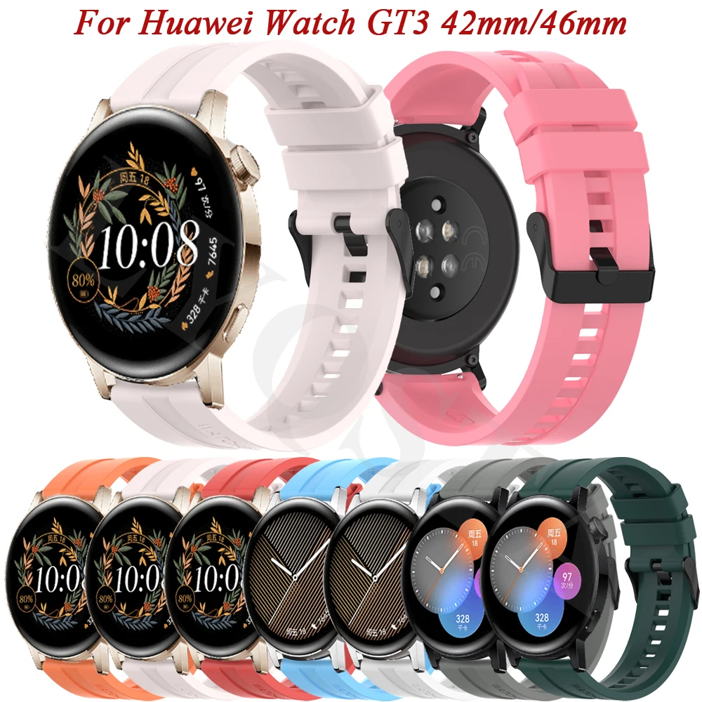 Silicone Official Strap Band for Huawei Watch GT 3 42mm 46mm GT Runner GT2 3 Pro Magic 2 42/46mm Watchs Wristband 20 22mm Correa