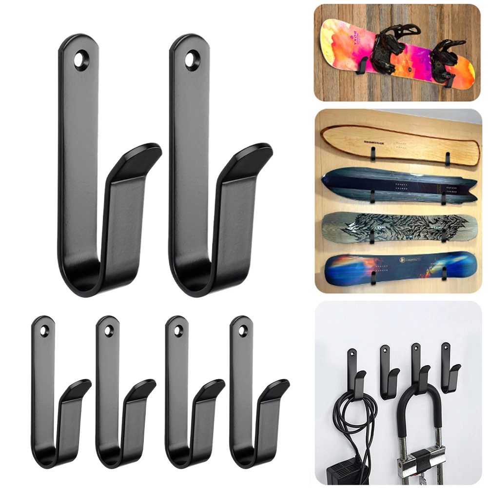 

2/4 Pcs Snowboard Wall Rack Solid Steel Horizontal Snowboard Wall Rack Snowboard Wall Hanger Home and Garage SKi Board Storage