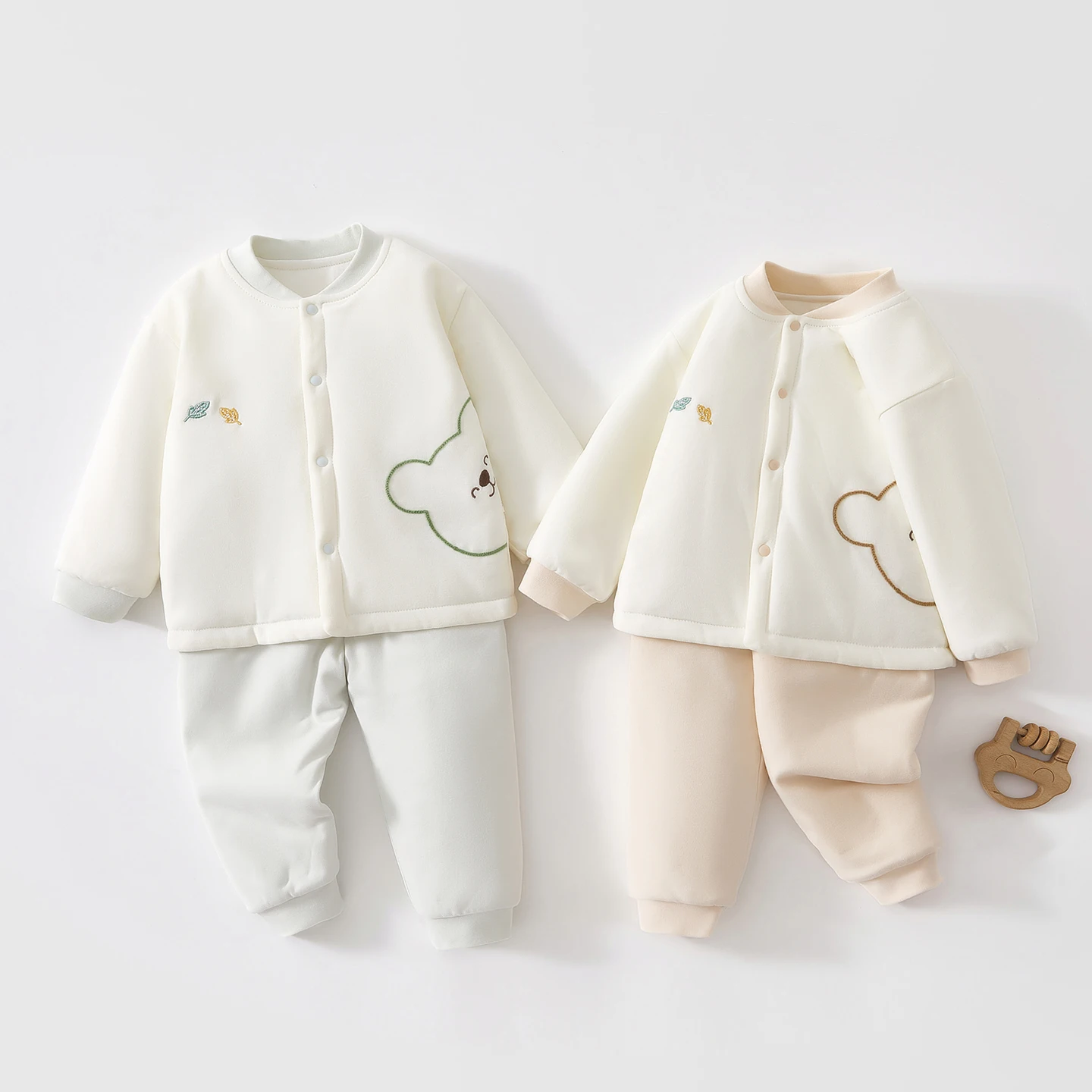 ملابس أطفال، ملابس قطنية للخريف والشتاء، أطقم أطفال متعددة الاستخدامات، ملابس حميمية حرارية للأطفال، ملابس قطنية شتوية مقسمة، بيجامات