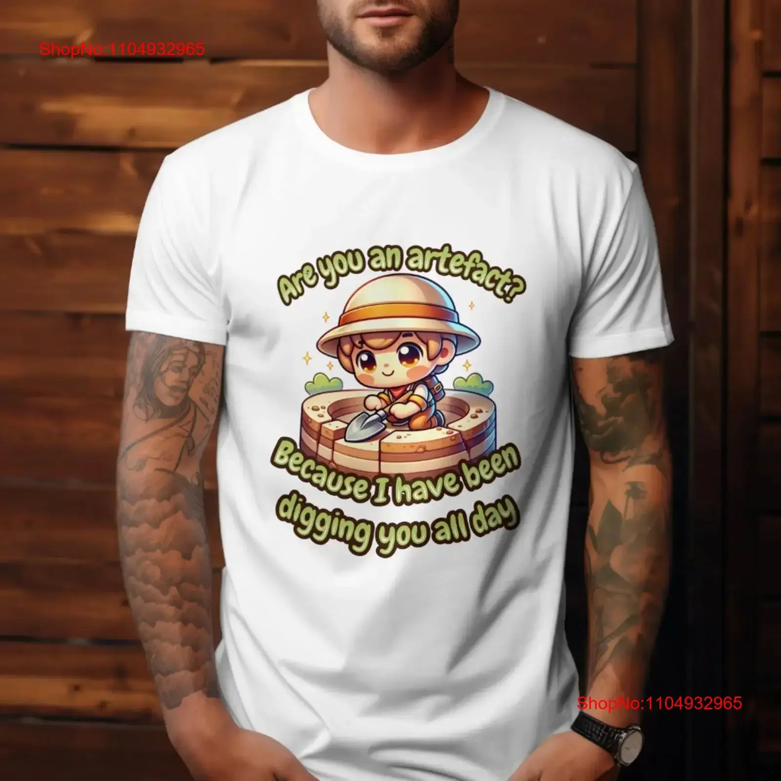 

Funny archaeology T Shirt for archaeolodies score lines Unearth Romance with Artifact Puns Triblend vintage Washed Slightly