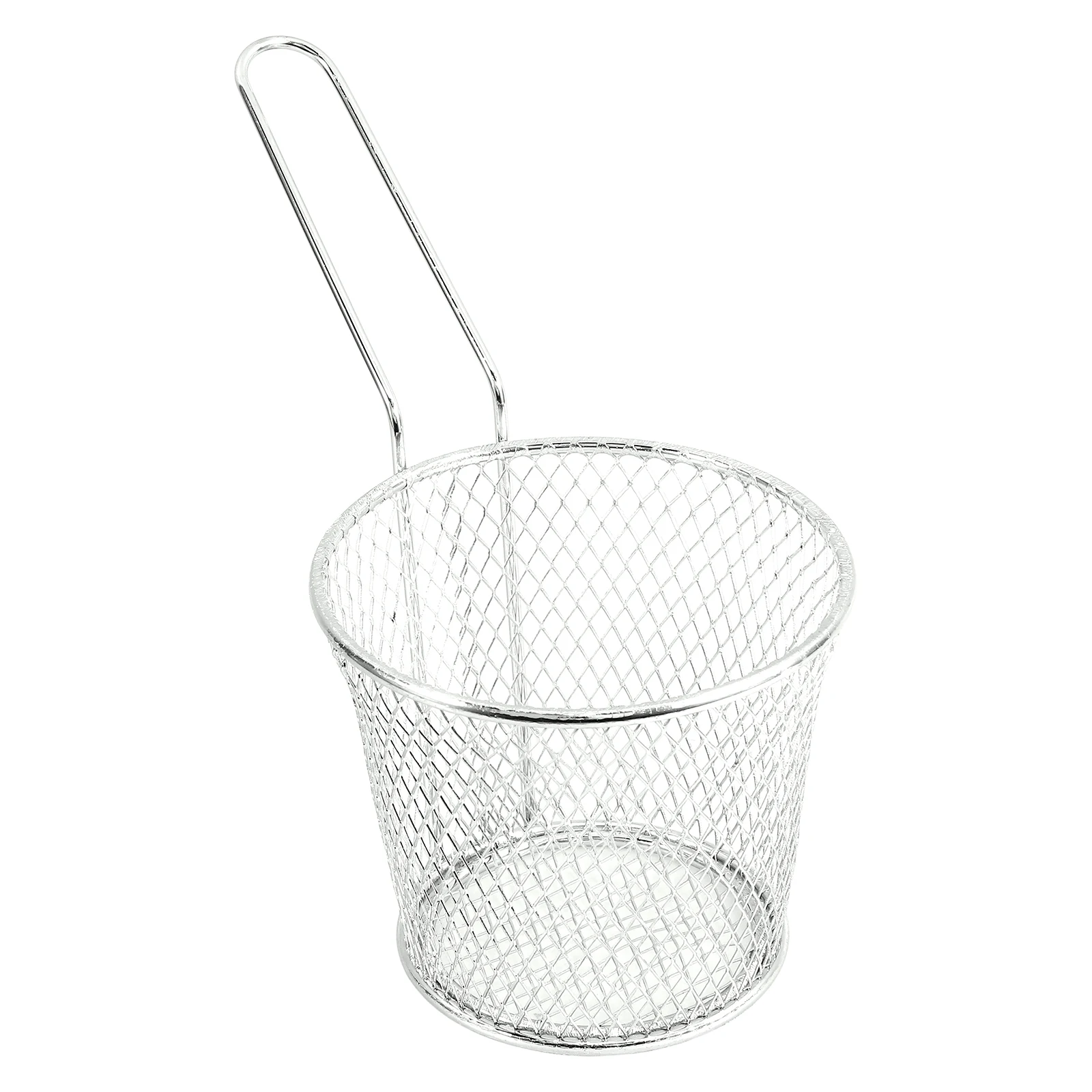 

Stainless Steel Fry Basket for Chips Vegetables Meats Suitable Depth Easy Hold Operate Long Handle Mesh Frying Container Oil