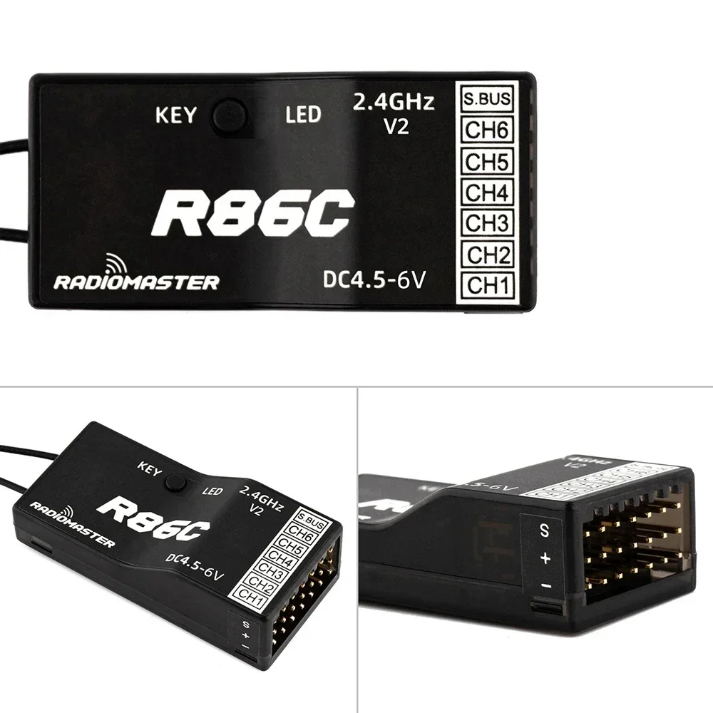 Radiomaster R81 R84 R86 R86C R88 V2 Receiver Receptor 4CH 6CH 8CH 16CH Receiver for FRSKY D8 D16 TX16S SE RC FPV Drones Parts