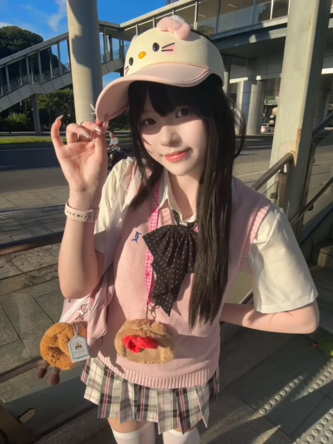 

Жилет Jk со вкусом вишни и молока, трикотаж с вышивкой, женский весенне-осенний базовый многоцветный вязаный свитер