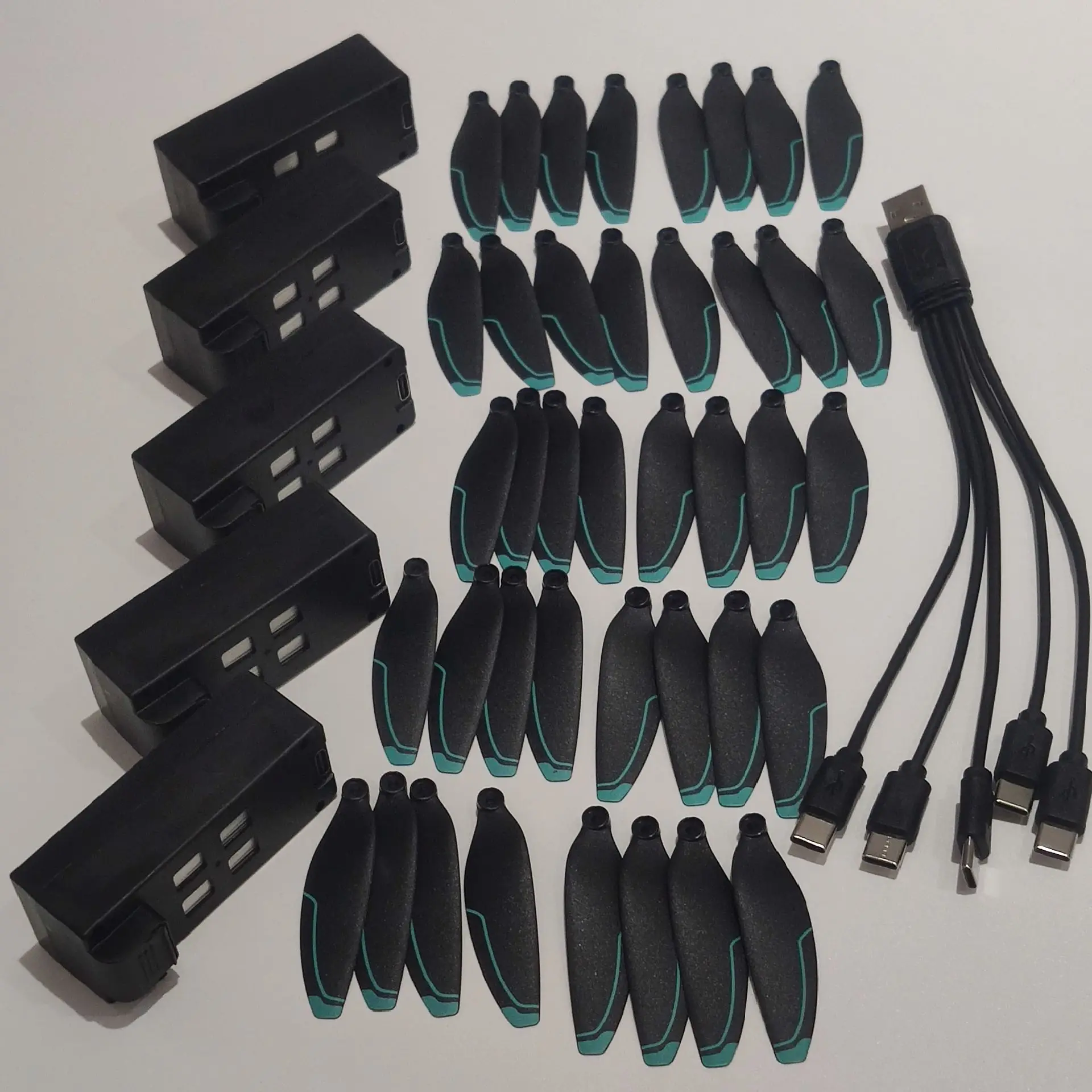 Batteries Blade Charger Accessories Kit for S188 GPS Drone Original 7.4V 1600mAh Lithium Battery 5in1 Charging Wire Maple Leaf