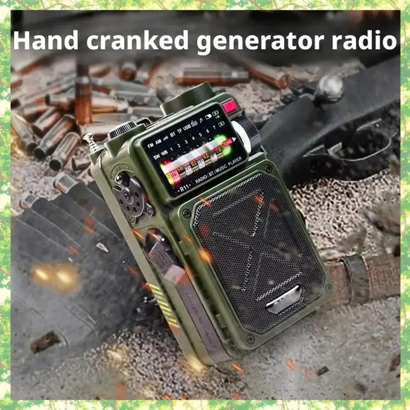 Radio Surya Darurat Yang Dioperasikan dengan Tangan Cerdas Radio Alarm Berkemah Luar Ruangan Bluetooth Surya Radio Alarm Berkemah Luar Ruangan Bluetooth