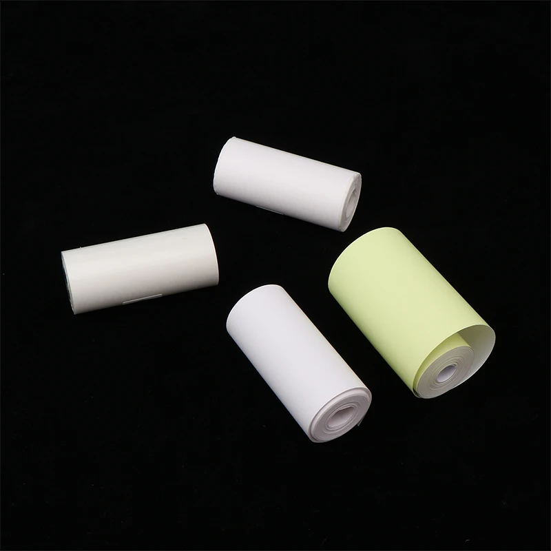 【3cs99】1pc papel adesivo térmico transparente impressora de papel autoadesivo para fotos notas 5.7x2.5cm mini papel de impressora