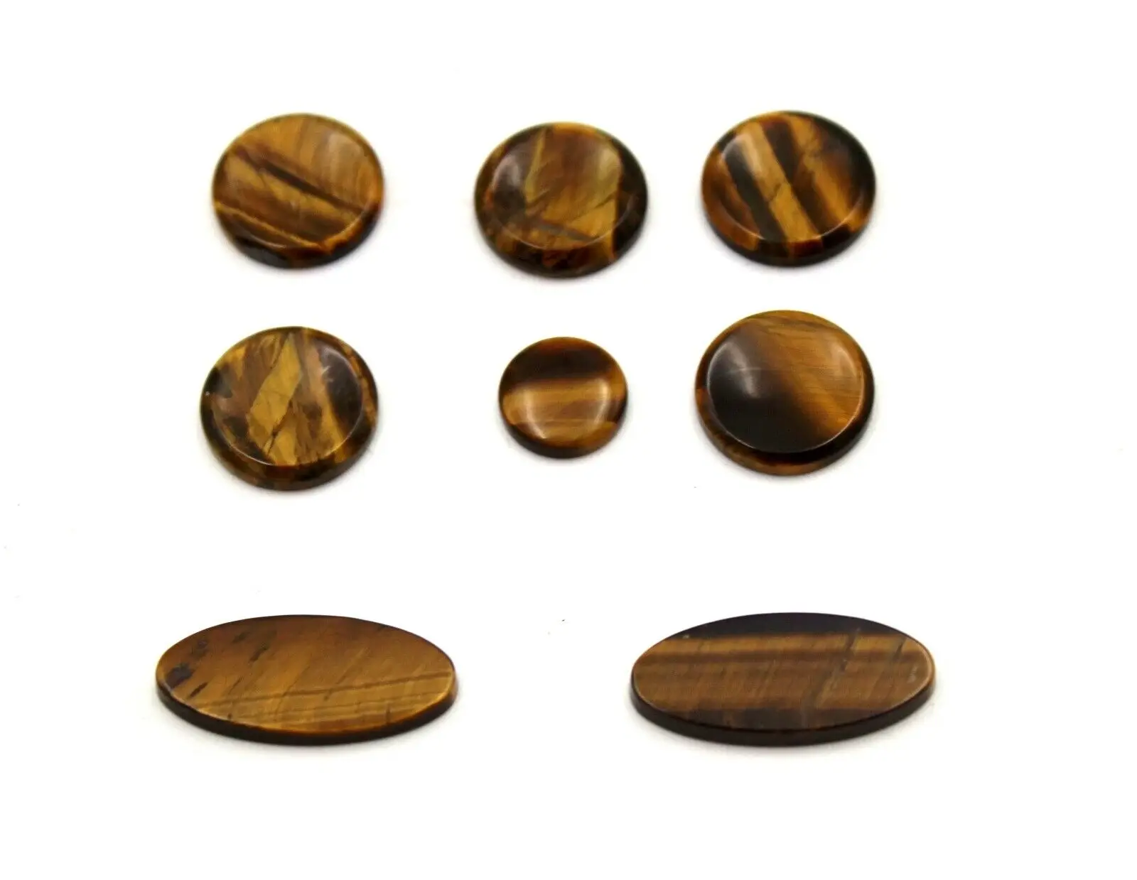 9pc/Set Real Tiger Eye Stone Inlay Saxophone Buttons Musical Instrument Accessories