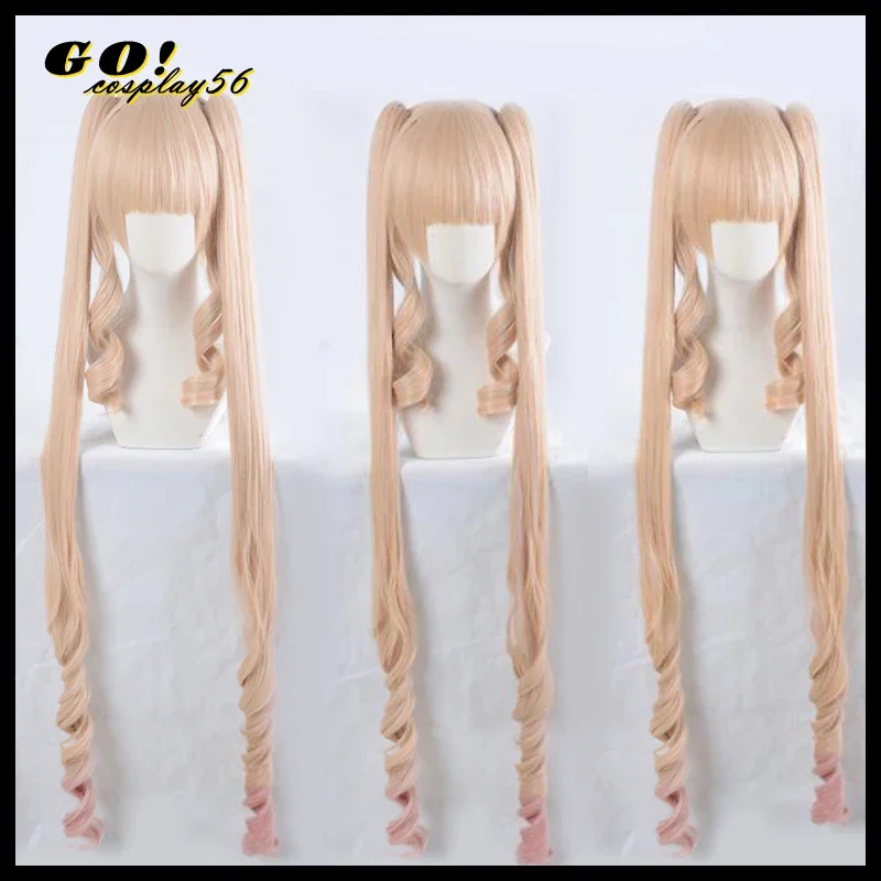 Maiden Shinku Pure Rubin Cosplay Wig 120cm Long Curly Ponytails Halloween Role Play Gradient Hair