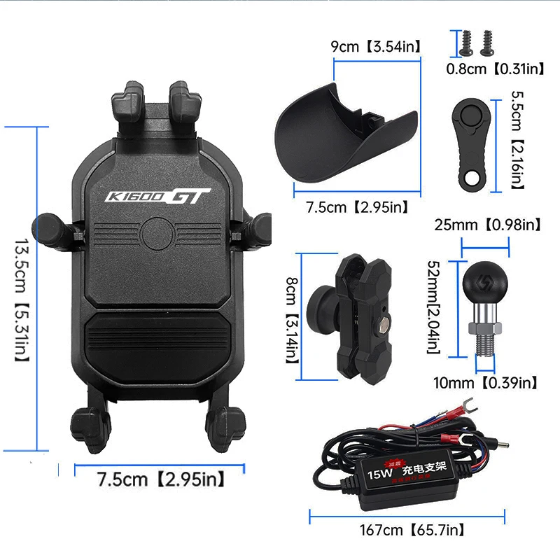 Motorrad Telefon halter Navigation Unterstützung Clip Halterung iPhone Xiaomi für BMW K1600 B GT GTL K1600B K1600GT K1600GTL