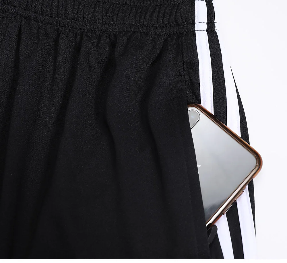 Quick Dry Mens Sports Soccer Football Training Pants With Zipper Pockets Running Jogging Long Pants view 5