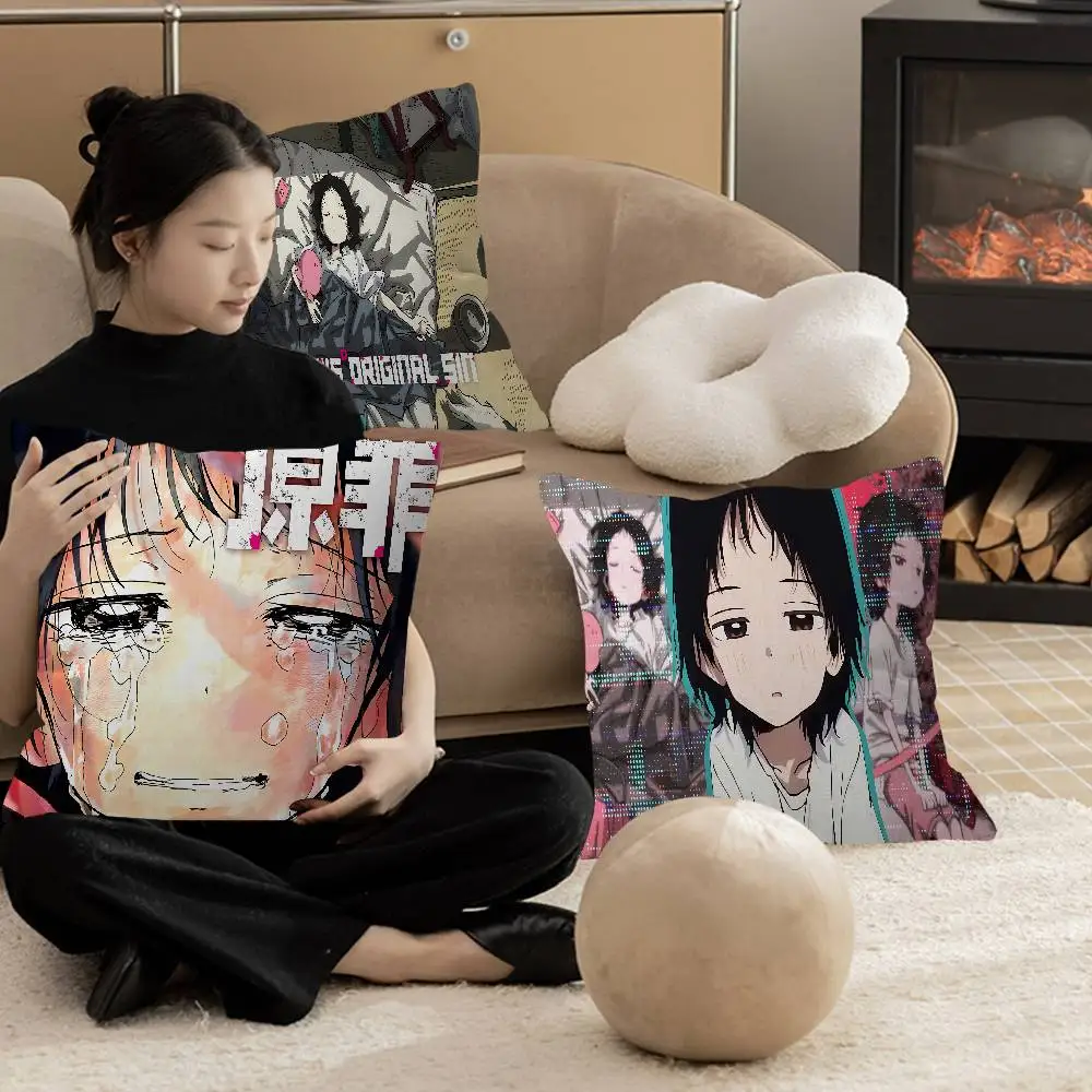 أنيمي تاكوبيس O-الأصلي الخطيئة غرزة محظوظ التنين وسادة غطاء أريكة غطاء وسادة ديكور غرفة المنزل الأطفال هدية