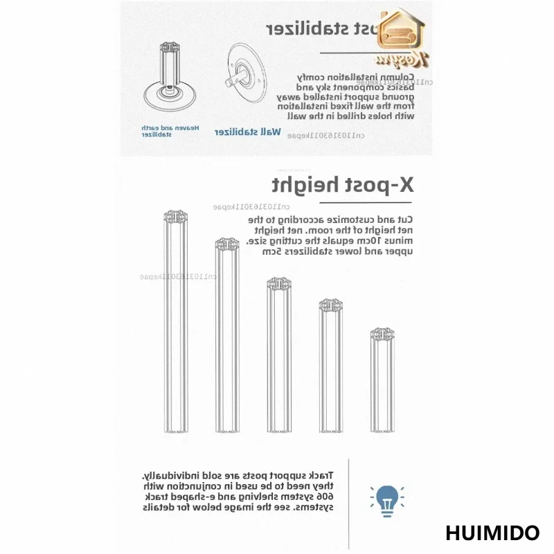 For Custom design X-Post Column Vitsoe Voice 606 Vison Universal Shelf No Punching Heaven and Earth Support Customization