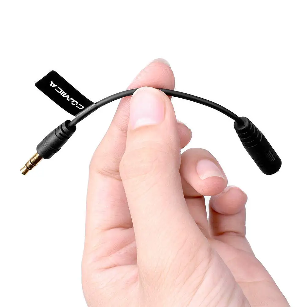COMICA CVM-CPX 3.5Mm Audio Female TRRS untuk Pria TRS Kabel Adaptor TRRS-TRS Audio Converter untuk Canon Sony Nikon Kamera