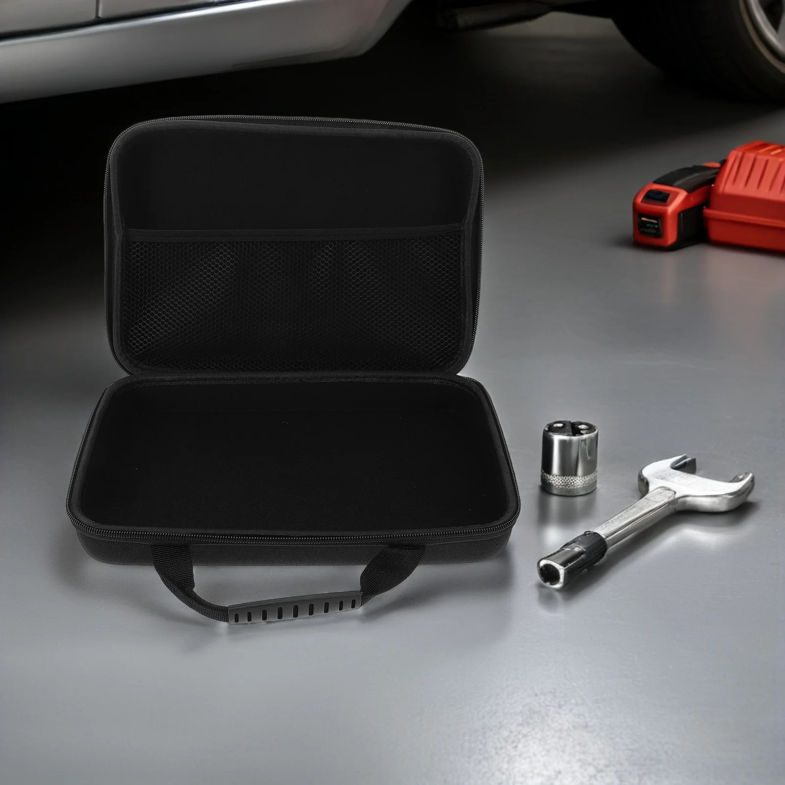 

Multifunctional Car Vacuum Cleaner Storage Bag Eva Hard Case Protect Earphones Chargers Cables Portable Dustproof Organizer