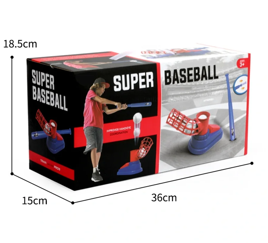 Hot-Selling Baseball Launcher Toy, 2-in-1 Foot-Operated/Manual Press Ball Pitching Machine, Interactive Baseball Training Game for Young Children, Outdoor Sports Toy, Indoor and Outdoor Interactive Sports Game for Kids, Kindergarten Sports Teaching Aids and Gifts, Suitable for Birthdays, Parties, Christmas, Halloween, Easter, National Day, Children's Day, Suitable as Toy Gifts for Boys and Girls