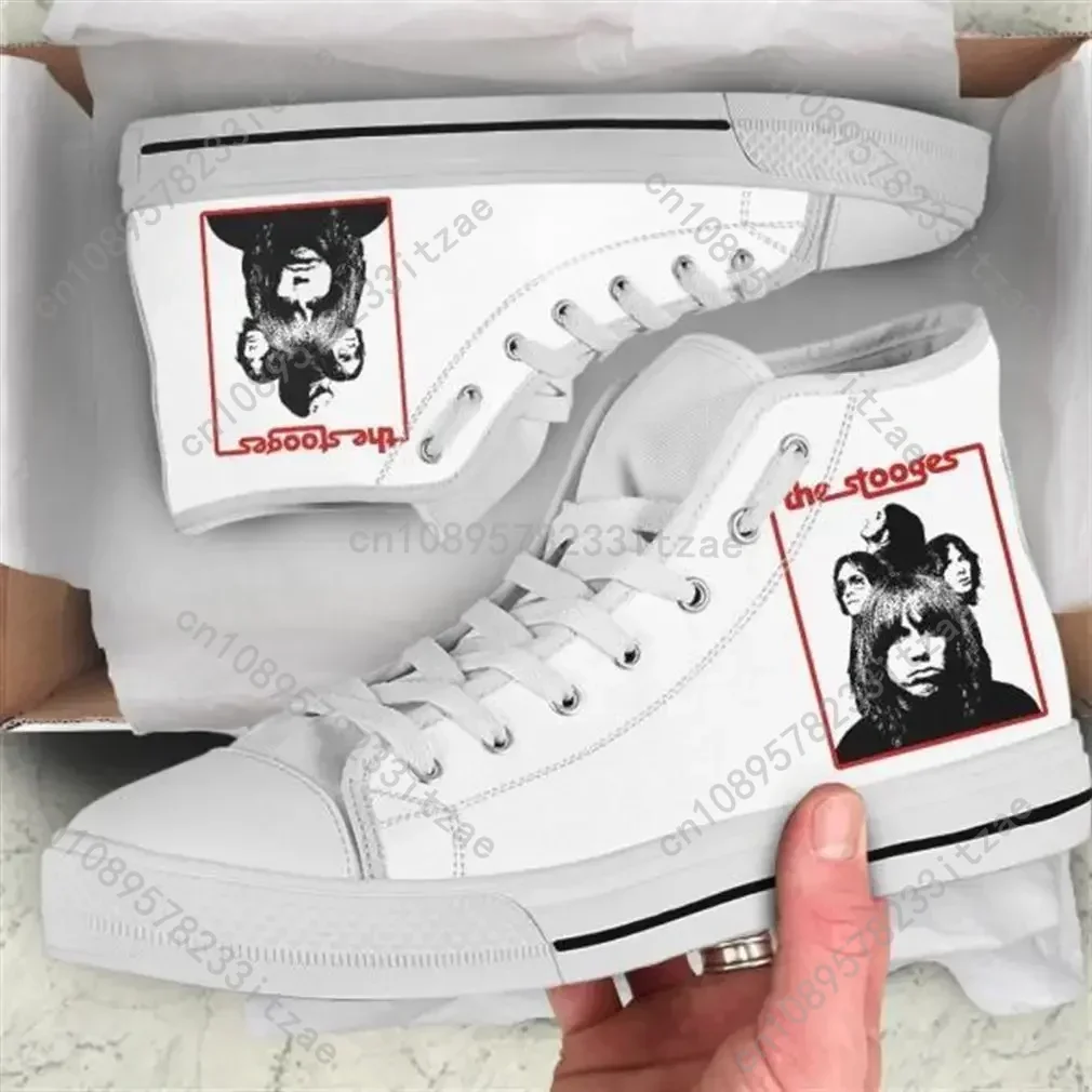 

Summer Hot Cool Fashion New High Quality The Stooges Latest Sneakers Casual Shoes Men Women High Top Classic Board Shoes