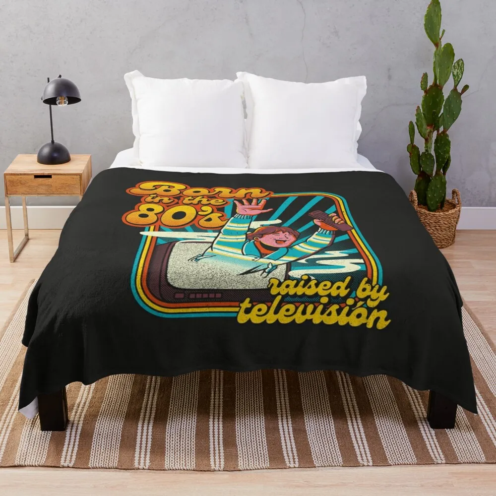 

Born In The Eighties by Tobe Fonseca Throw Blanket Luxury Throw manga Bed blankets ands Blankets