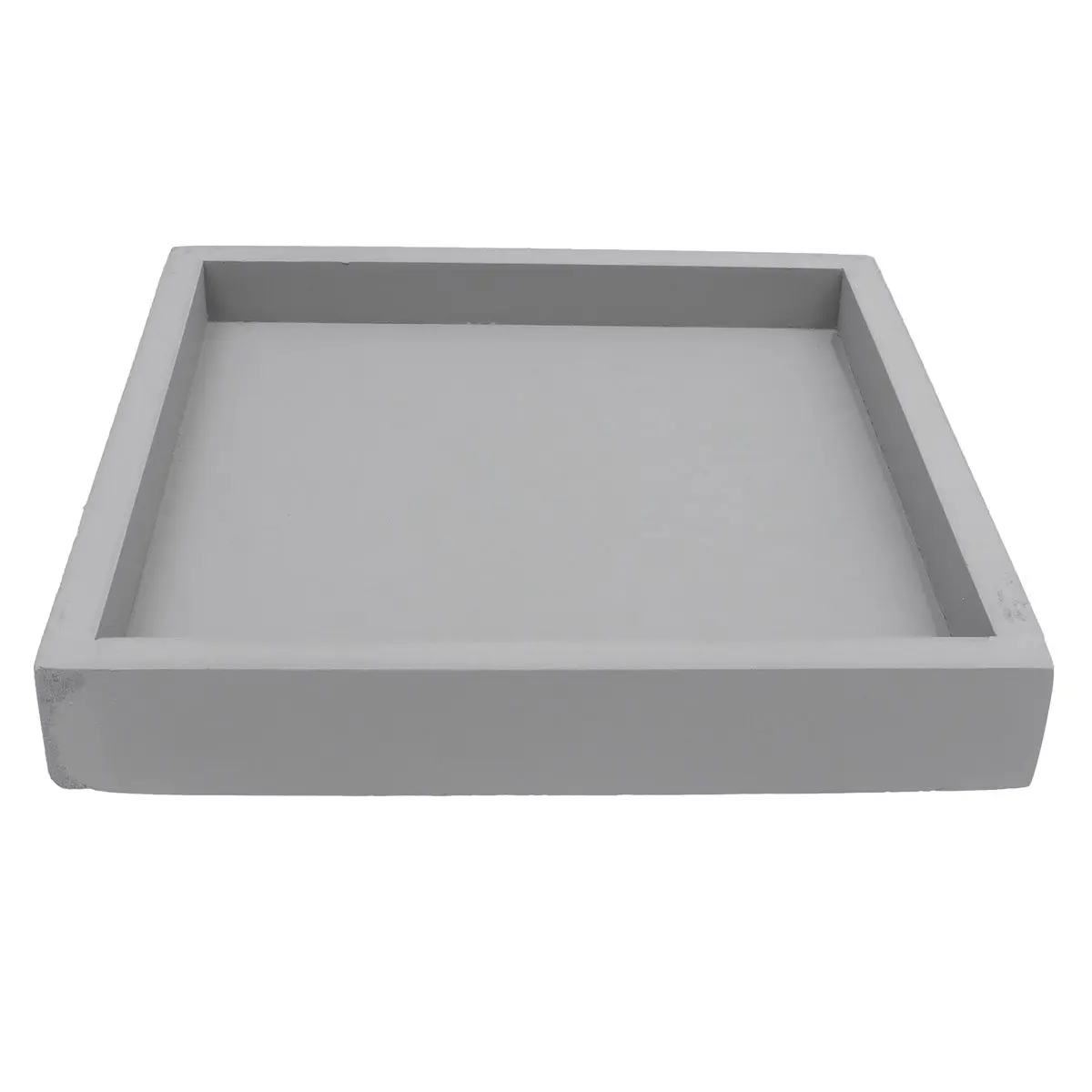 Square Flowerpot Tray Thickened Plastic Leakproof Potted Base Grey Multi-Functional Indoor Balcony Garden Plate 20x20cm