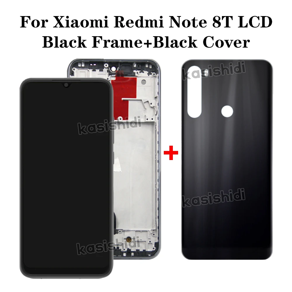 LCD For Xiaomi Redmi Note 8T Display Touch Screen Digitizer Assembly Replacement For Xiaomi Redmi Note 8T With Frame Back Cover