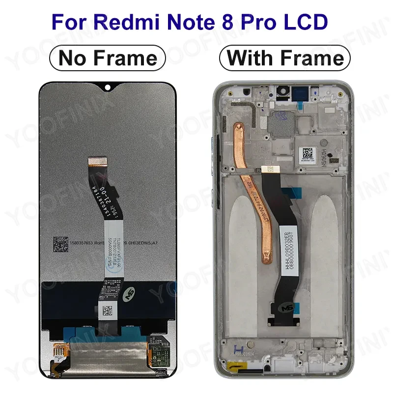 CHOICE For Xiaomi Redmi Note 8 Display M1908C3JH LCD Touch Screen Digitizer For Redmi Note 8 Pro Display Replacement Parts