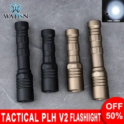 Tactical PLHV2 High Power Flashlight 1300Lumen Scout Light Metal Outdoor Lighting Hunting Airsoft Accessories Weapon1 Lamp