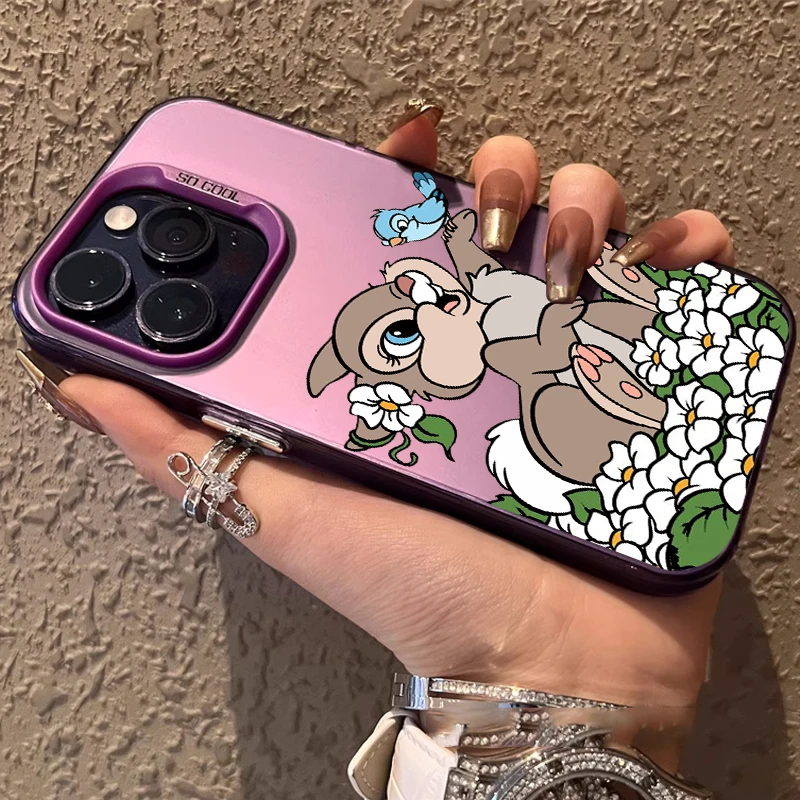 Bambi Disney Thumper For Redmi Note 13 12 12S 11 11S 11E 10 10T 10S 9C 9T Pro Plus Max Lite 5G Colorful Silver Mobile Cover