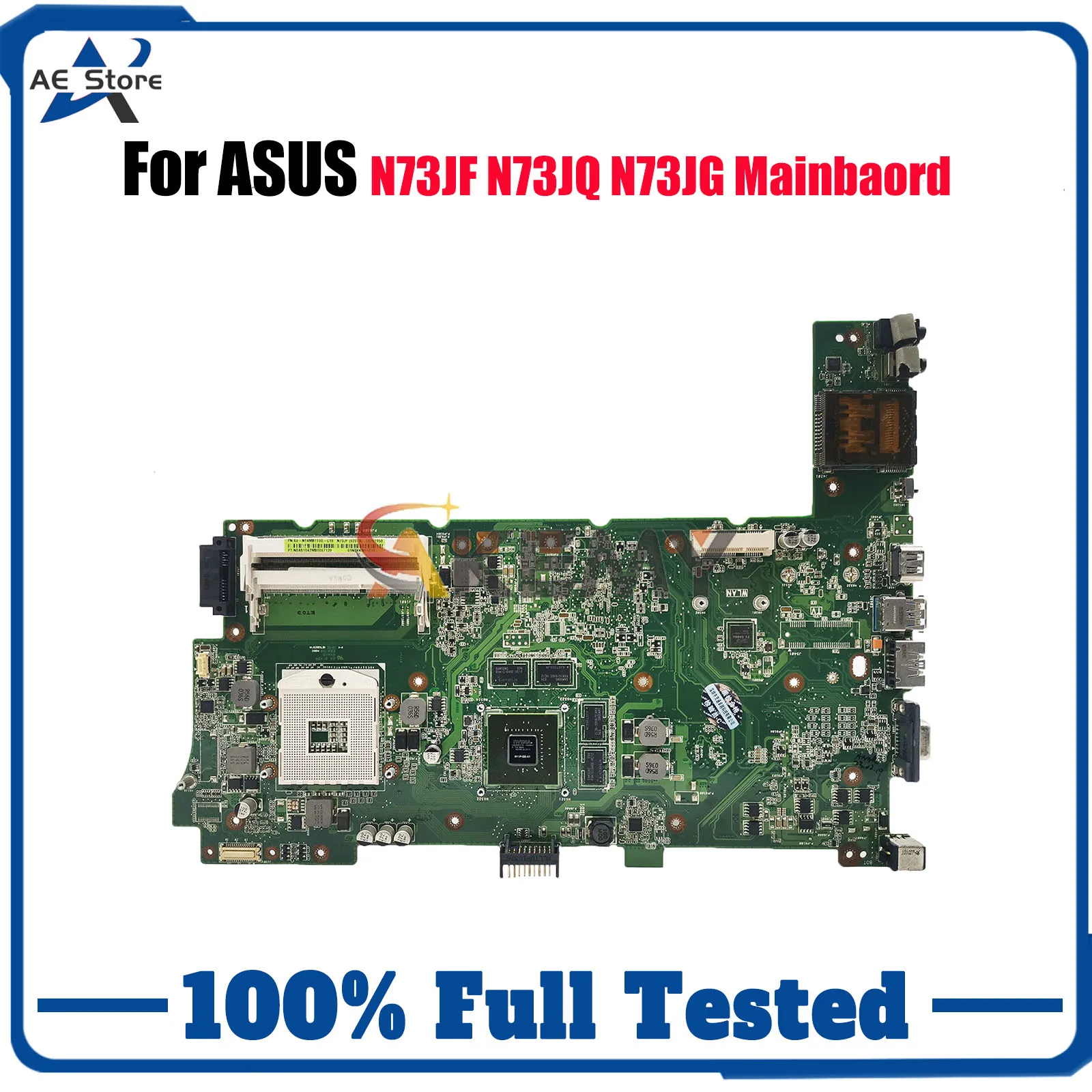 

N73JF Laptop Motherboard For ASUS ROG N73JF N73J N73JQ N73JG Notebook Mainboard in stock 100% tests OK fast shipping Top quality