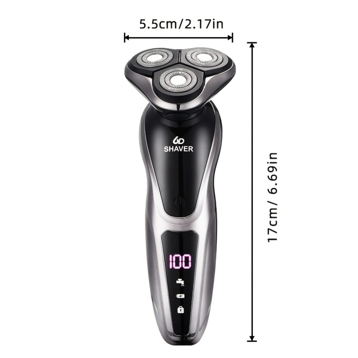 Dla mężczyzn, golarka męska 3D na sucho i na mokro, akumulatorowe maszynki do golenia, prezent na Dzień Ojca dla ojca, taty, mężczyzny, męża, chłopaka