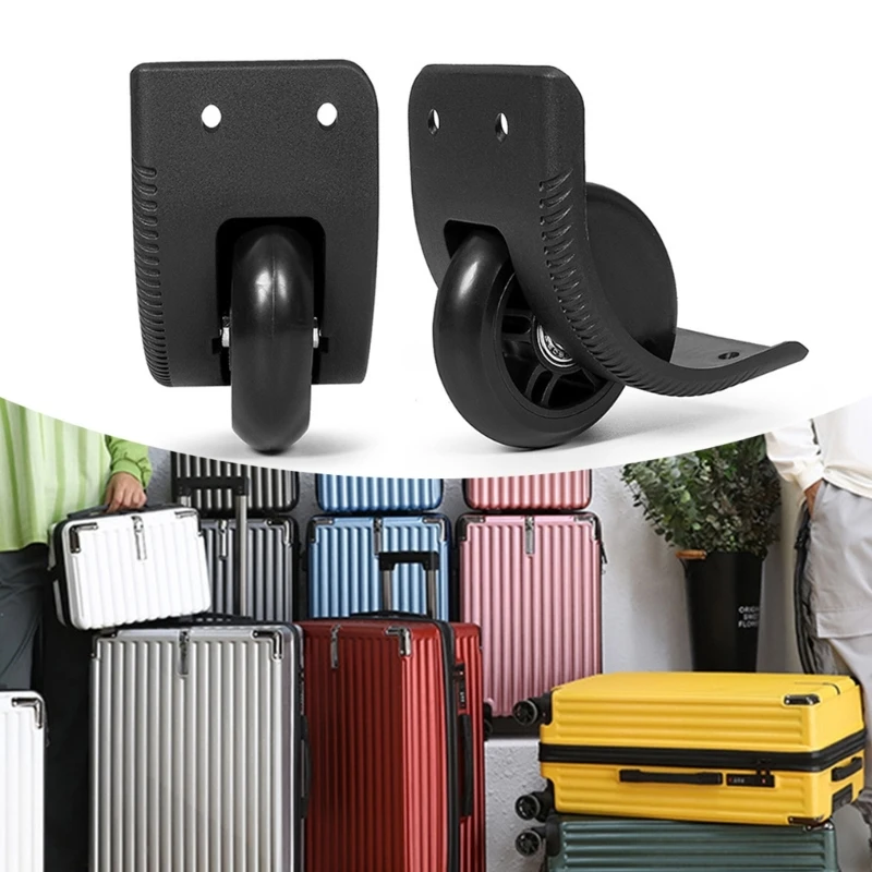 1 Pair PVC Suitcase Luggages Replacement Spare Castor Swivels Wheel